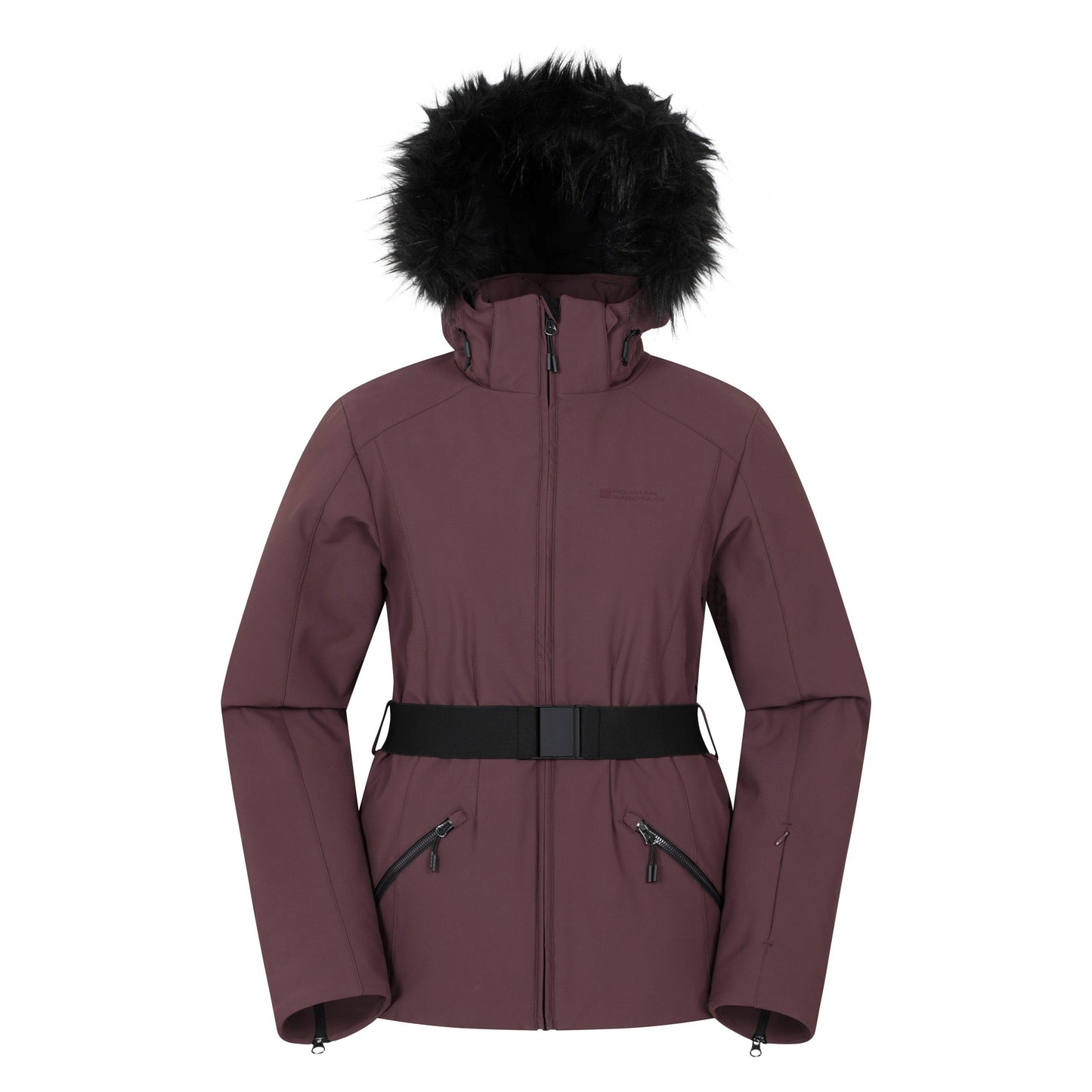 Dark Purple - Front - Mountain Warehouse Womens-Ladies Swiss RECCO Ski Jacket
