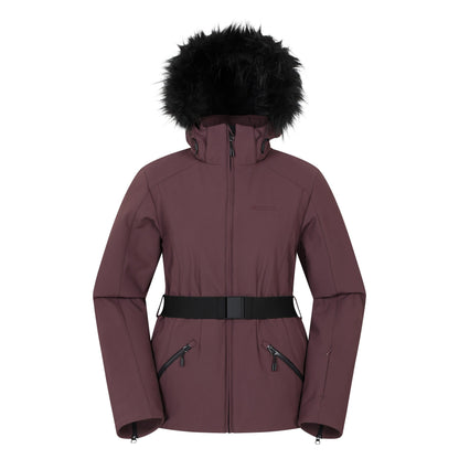 Dark Purple - Front - Mountain Warehouse Womens-Ladies Swiss RECCO Ski Jacket