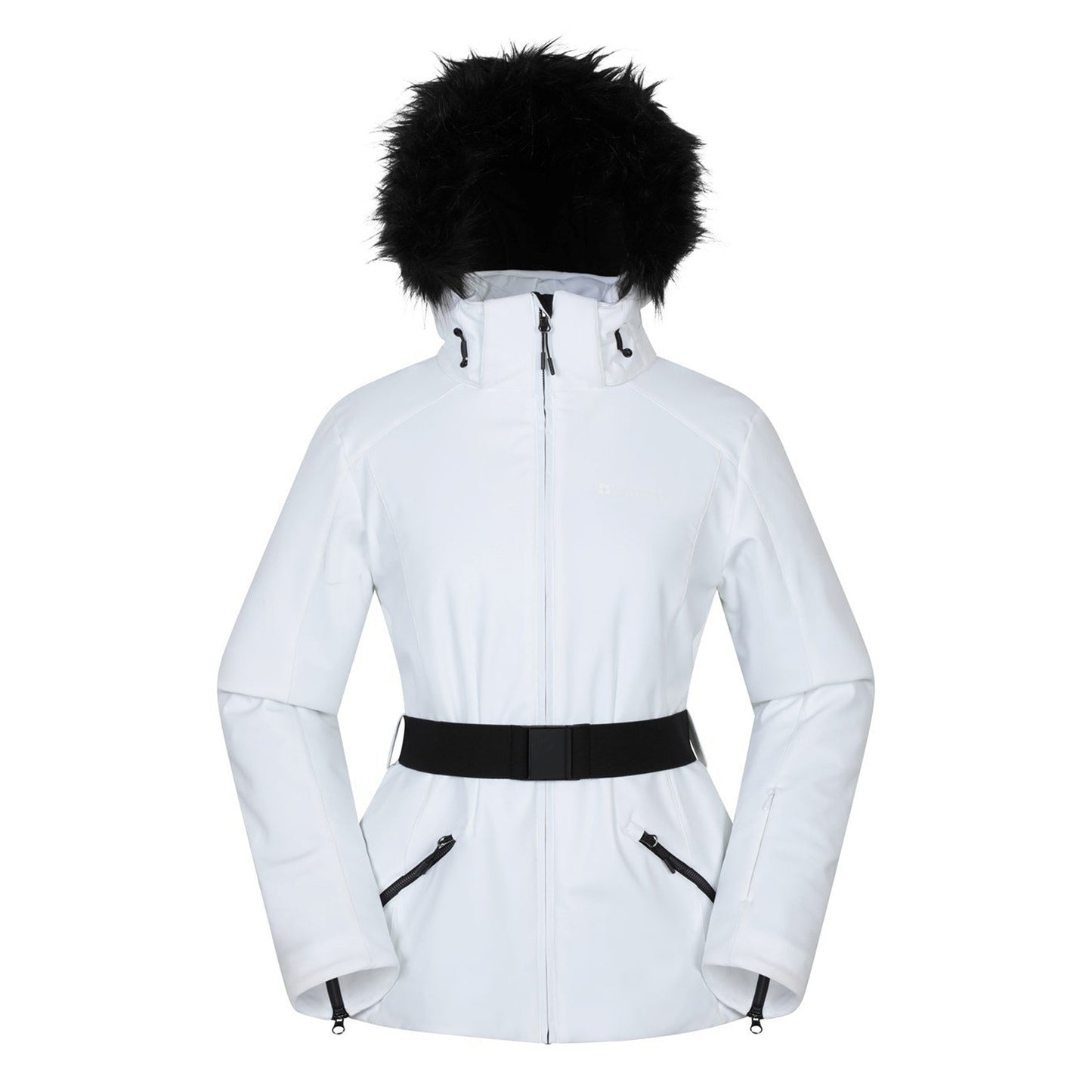 White - Front - Mountain Warehouse Womens-Ladies Swiss RECCO Ski Jacket