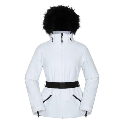 White - Front - Mountain Warehouse Womens-Ladies Swiss RECCO Ski Jacket