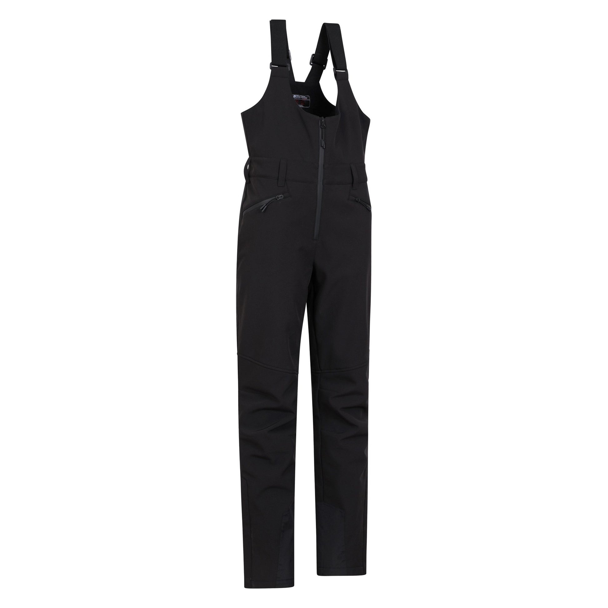 Black - Side - Mountain Warehouse Womens-Ladies RECCO Bibbed Ski Trousers