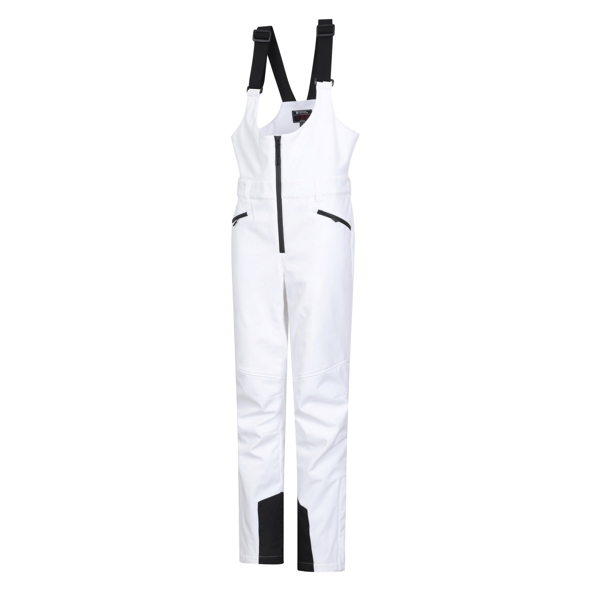 White - Lifestyle - Mountain Warehouse Womens-Ladies RECCO Bibbed Ski Trousers