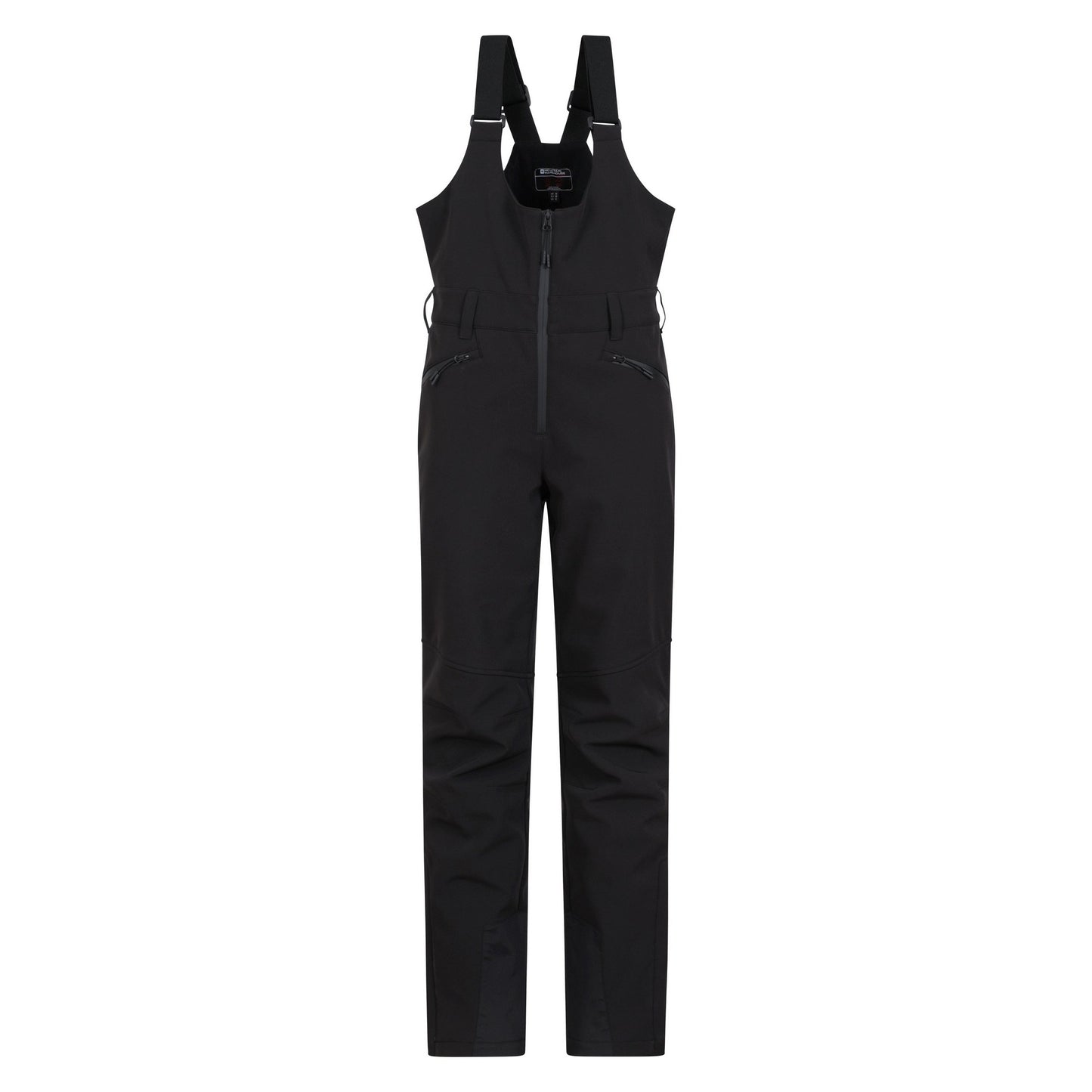 Black - Front - Mountain Warehouse Womens-Ladies RECCO Bibbed Ski Trousers