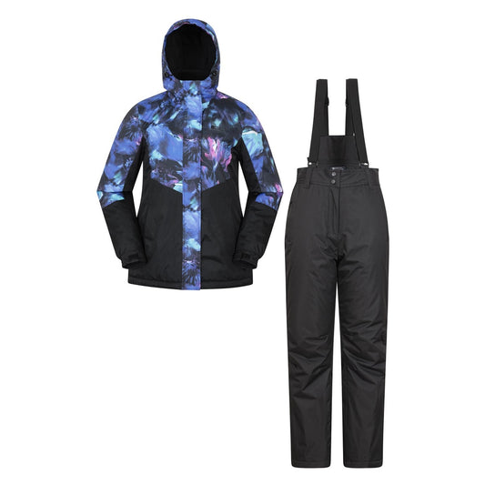 Bright Blue - Front - Mountain Warehouse Womens-Ladies Ski Jacket & Trousers Set