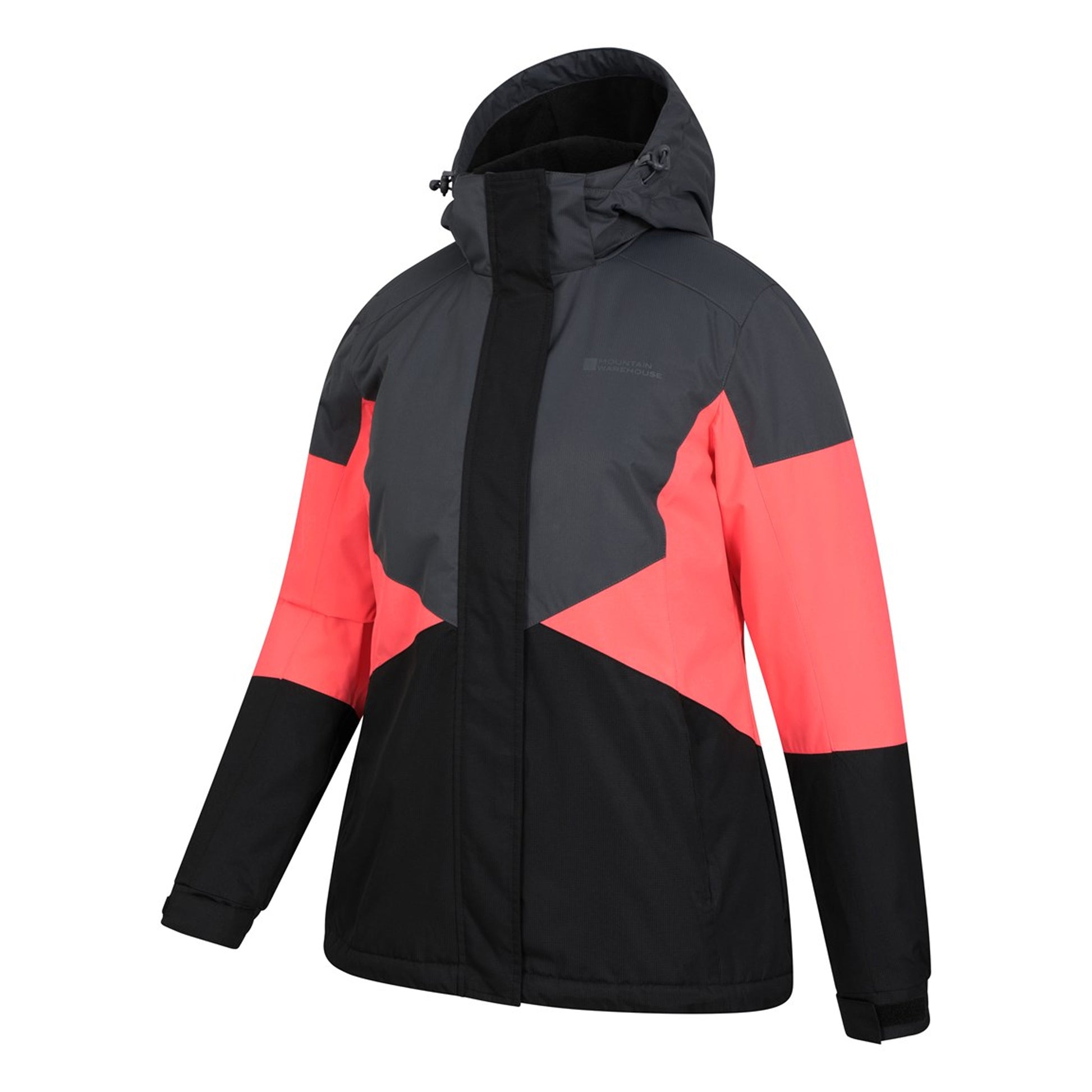 Bright Pink - Pack Shot - Mountain Warehouse Womens-Ladies Ski Jacket & Trousers Set