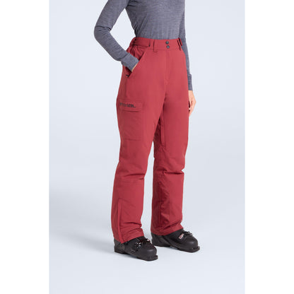 Red - Front - Animal Womens-Ladies Glaze Ski Trousers