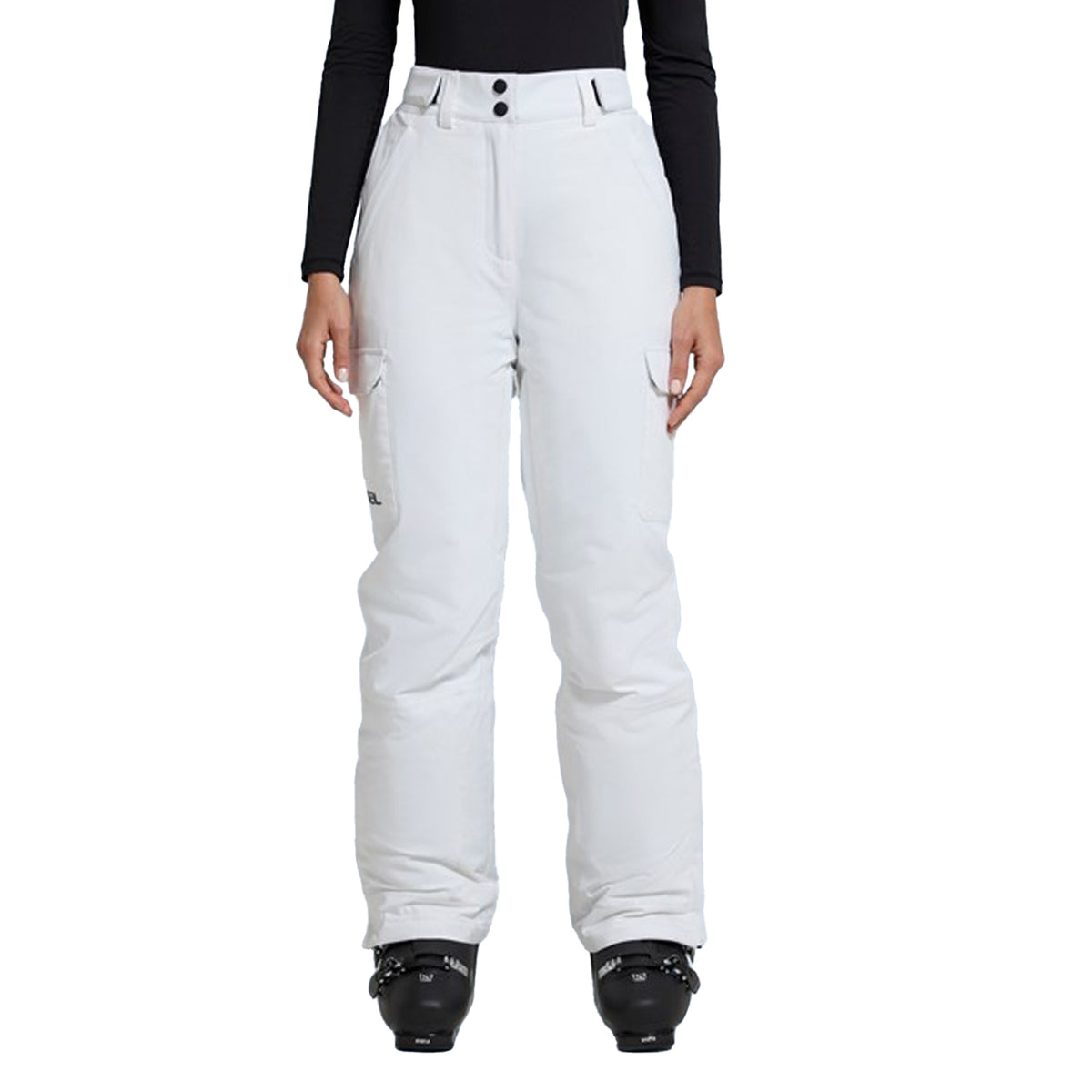 White - Front - Animal Womens-Ladies Glaze Ski Trousers