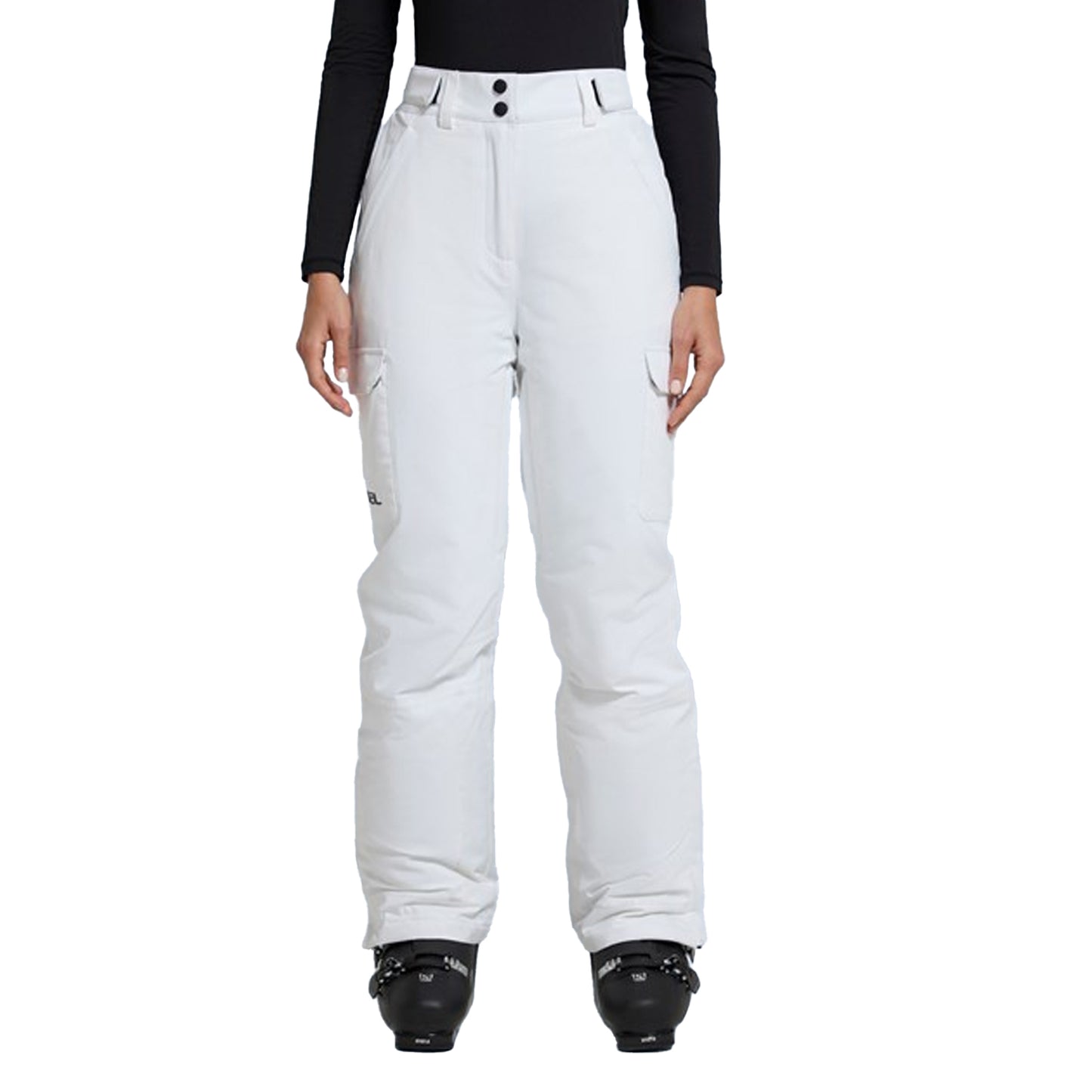 White - Front - Animal Womens-Ladies Glaze Ski Trousers