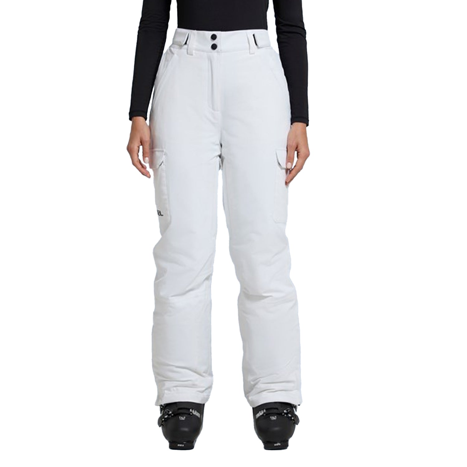 White - Front - Animal Womens-Ladies Glaze Ski Trousers