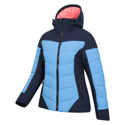 Navy - Lifestyle - Mountain Warehouse Womens-Ladies Resort RECCO Padded Ski Jacket