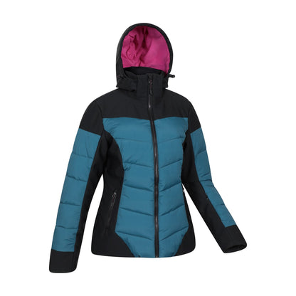 Dark Green - Back - Mountain Warehouse Womens-Ladies Resort RECCO Padded Ski Jacket