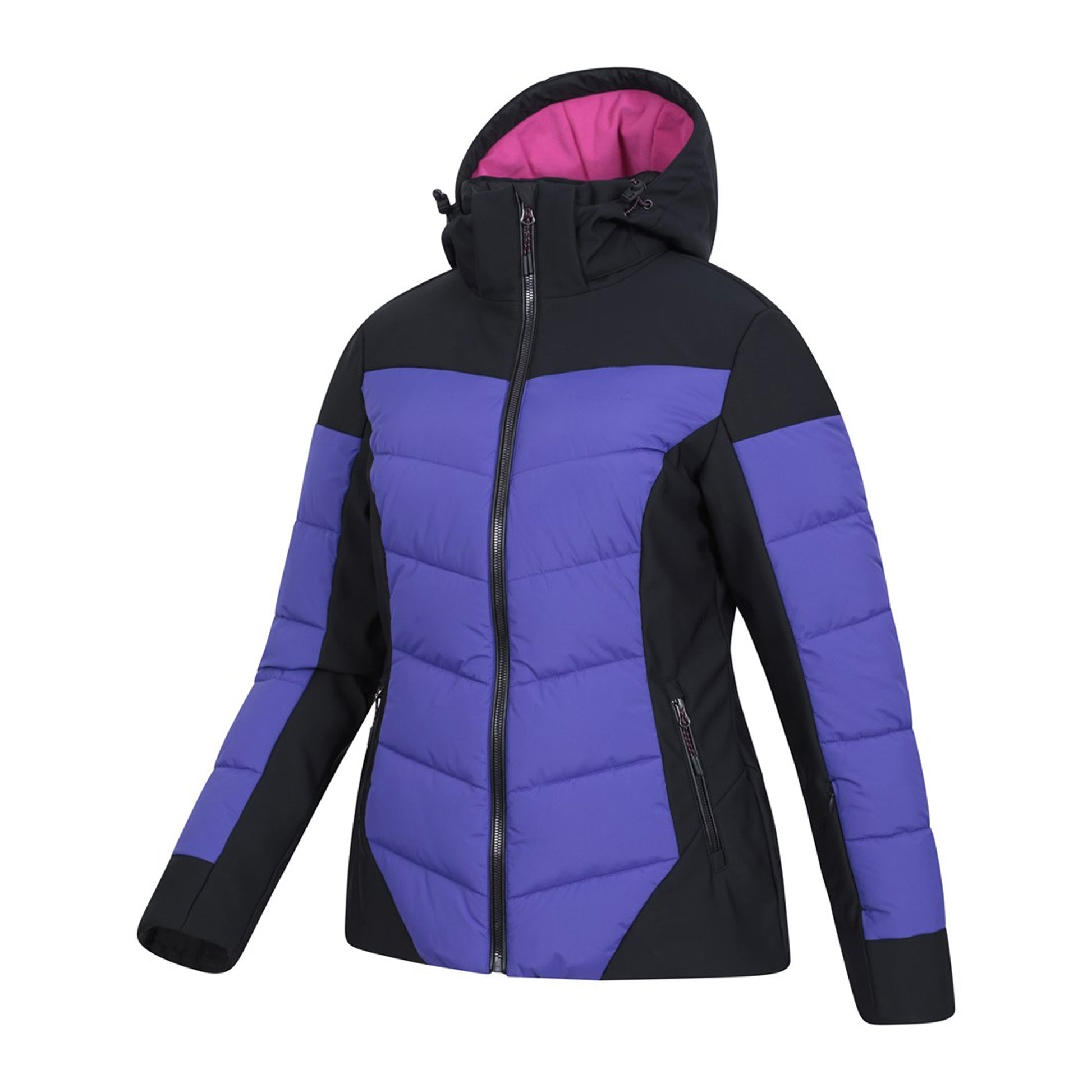 Purple - Lifestyle - Mountain Warehouse Womens-Ladies Resort RECCO Padded Ski Jacket