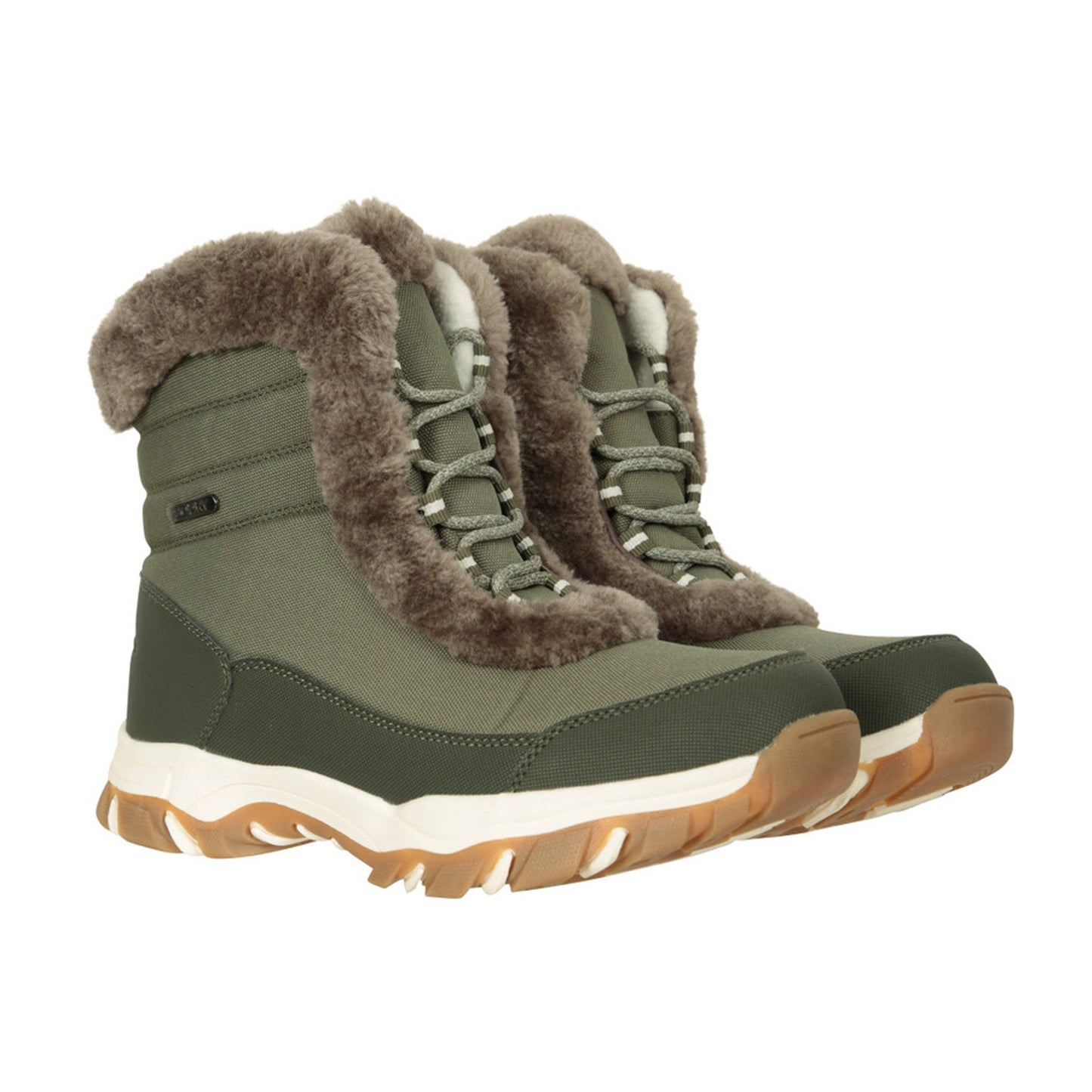 Light Khaki - Front - Mountain Warehouse Womens-Ladies Ohio Thermal Short Shaft Snow Boots