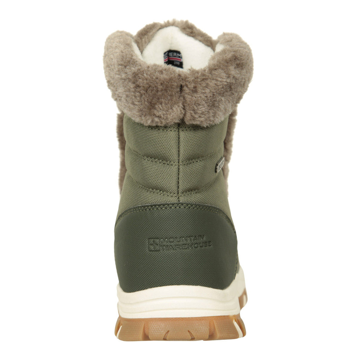 Light Khaki - Back - Mountain Warehouse Womens-Ladies Ohio Thermal Short Shaft Snow Boots