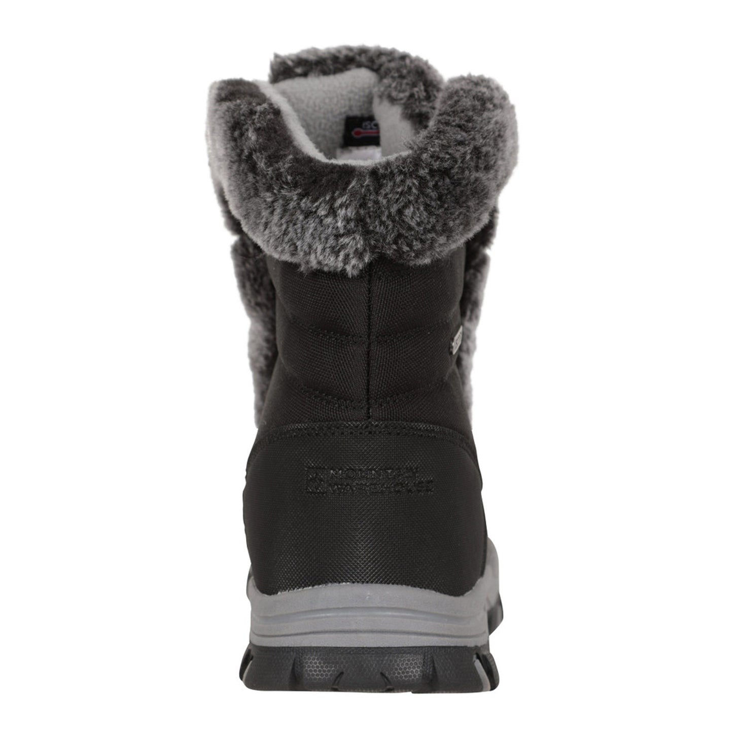 Black - Back - Mountain Warehouse Womens-Ladies Ohio Thermal Short Shaft Snow Boots