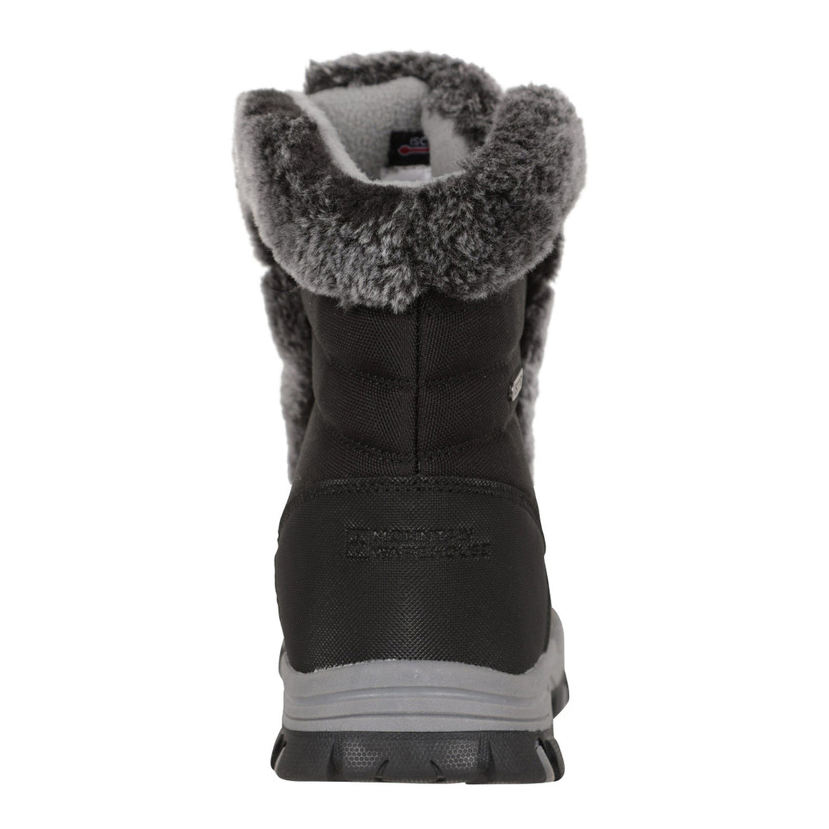 Black - Back - Mountain Warehouse Womens-Ladies Ohio Thermal Short Shaft Snow Boots