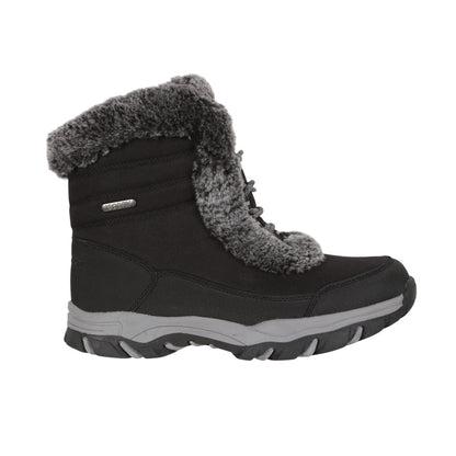 Black - Side - Mountain Warehouse Womens-Ladies Ohio Thermal Short Shaft Snow Boots