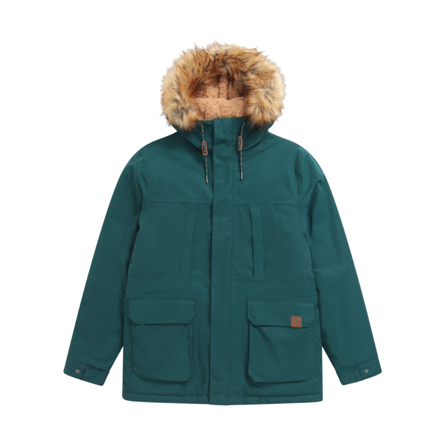 Green - Front - Animal Mens Whitsand Sherpa Full Zip Jacket