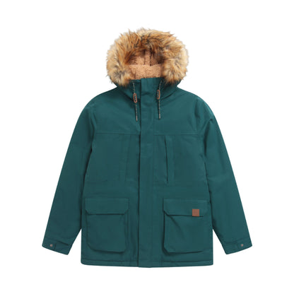 Green - Front - Animal Mens Whitsand Sherpa Full Zip Jacket