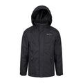 Black - Front - Mountain Warehouse Childrens-Kids Bracken Extreme 3 In 1 Waterproof Jacket