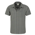 Khaki - Pack Shot - Mountain Warehouse Mens Holiday Cotton Shirt