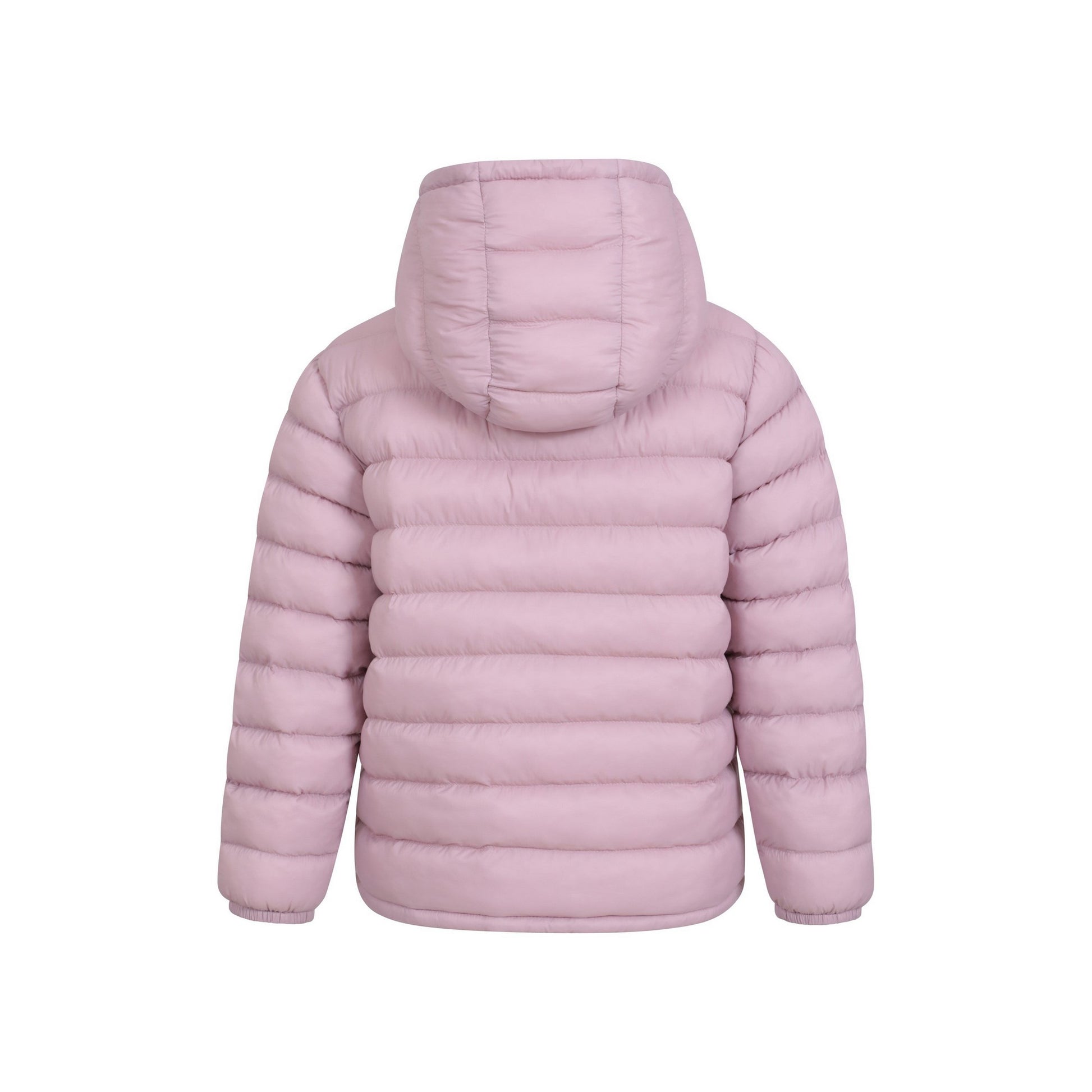 Pale Pink - Back - Mountain Warehouse Childrens-Kids Seasons Faux Fur Lined Padded Jacket