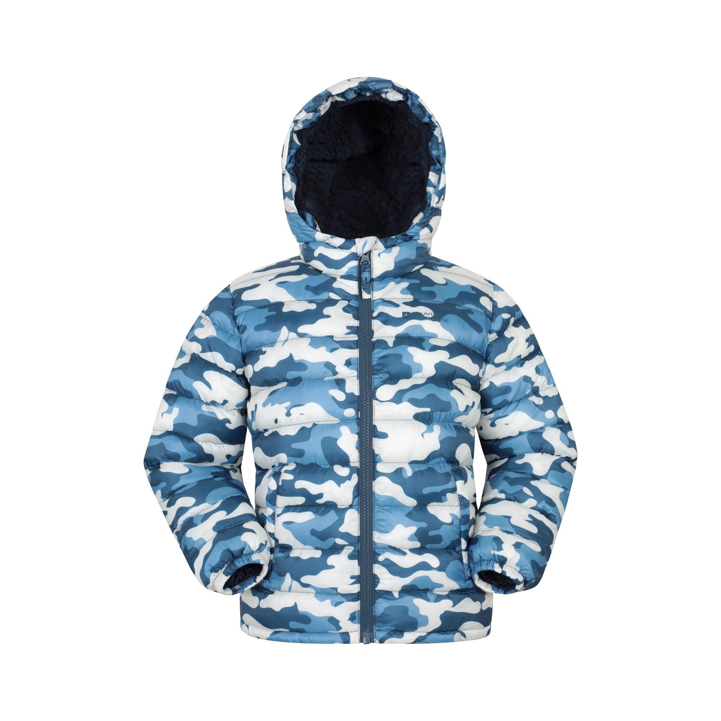 Blue - Front - Mountain Warehouse Childrens-Kids Seasons Faux Fur Lined Padded Jacket