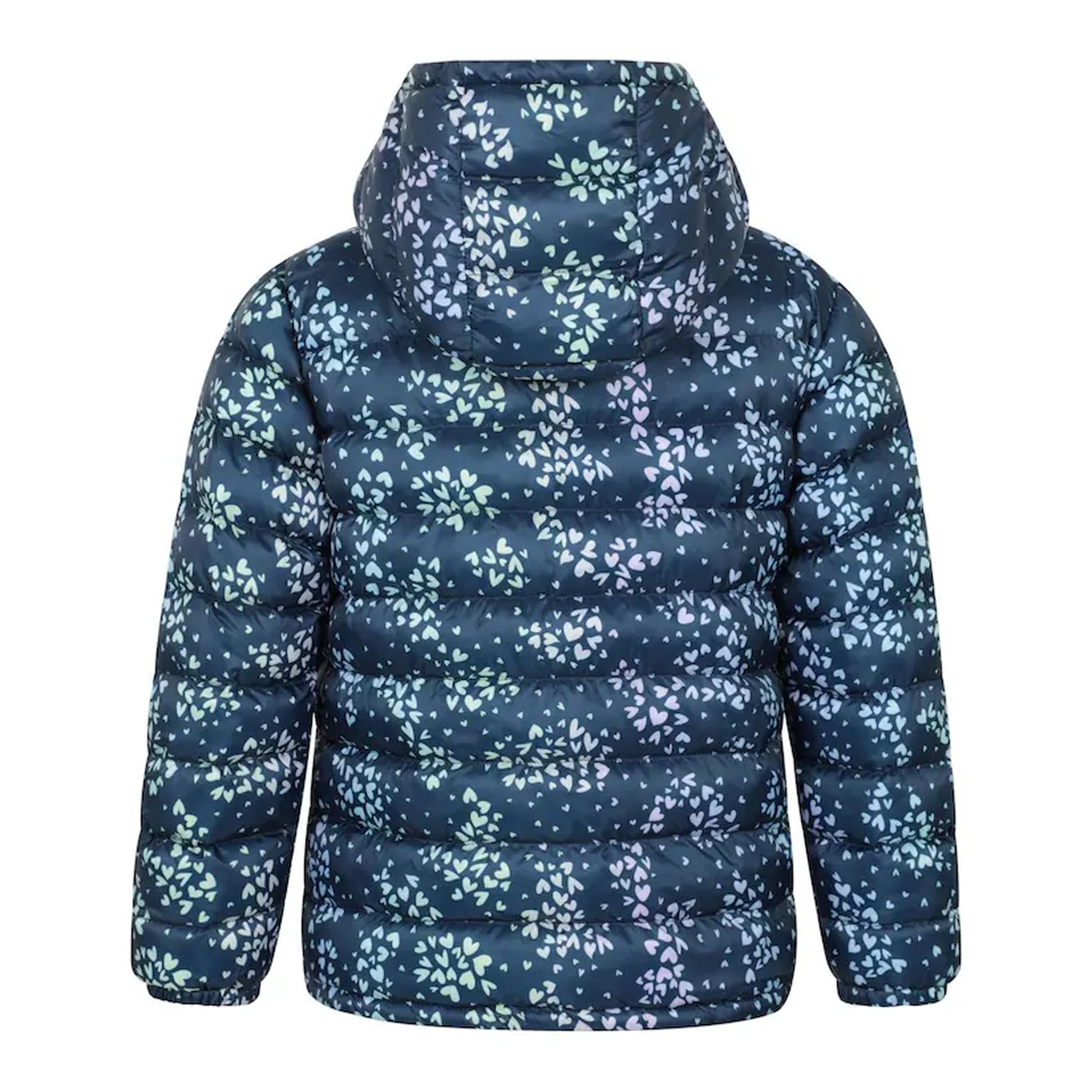 Dark Blue - Back - Mountain Warehouse Childrens-Kids Seasons Faux Fur Lined Padded Jacket