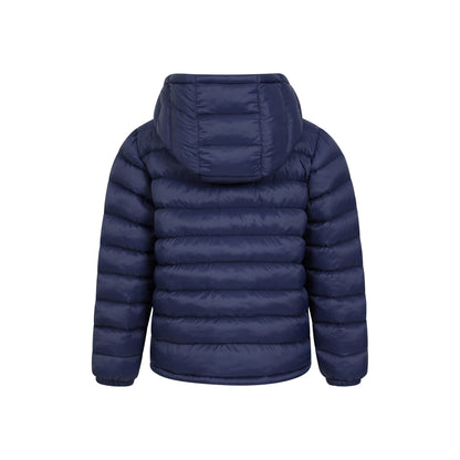 Navy - Back - Mountain Warehouse Childrens-Kids Seasons Faux Fur Lined Padded Jacket