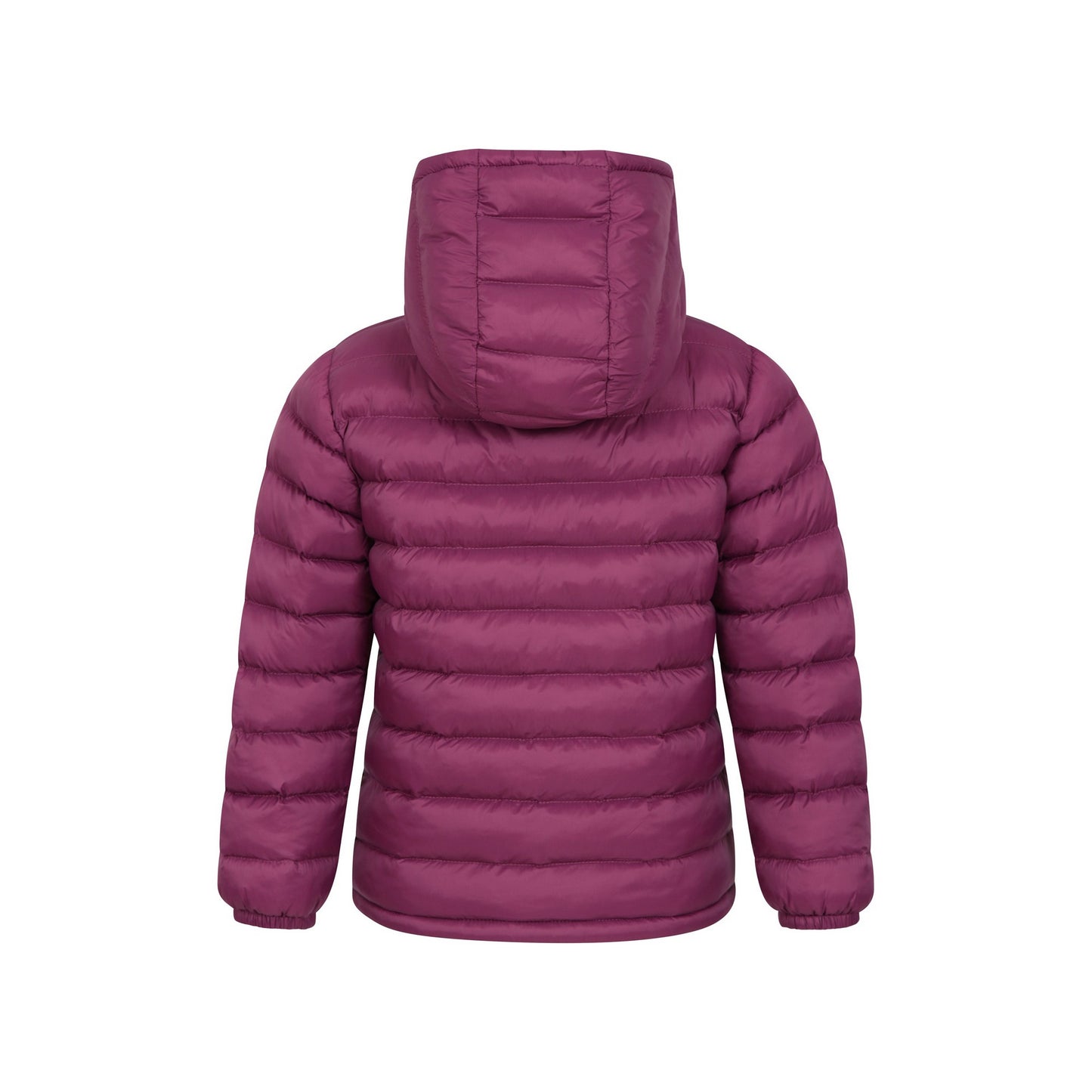 Pink - Back - Mountain Warehouse Childrens-Kids Seasons Faux Fur Lined Padded Jacket