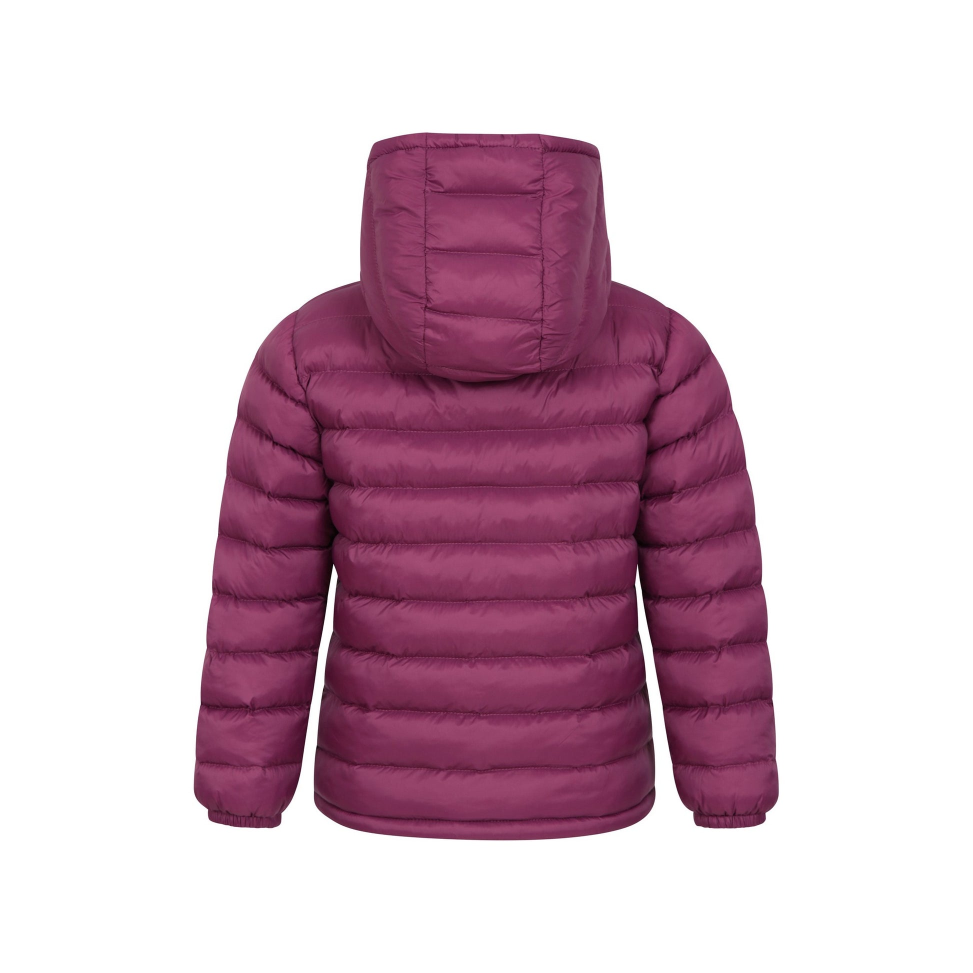 Pink - Back - Mountain Warehouse Childrens-Kids Seasons Faux Fur Lined Padded Jacket