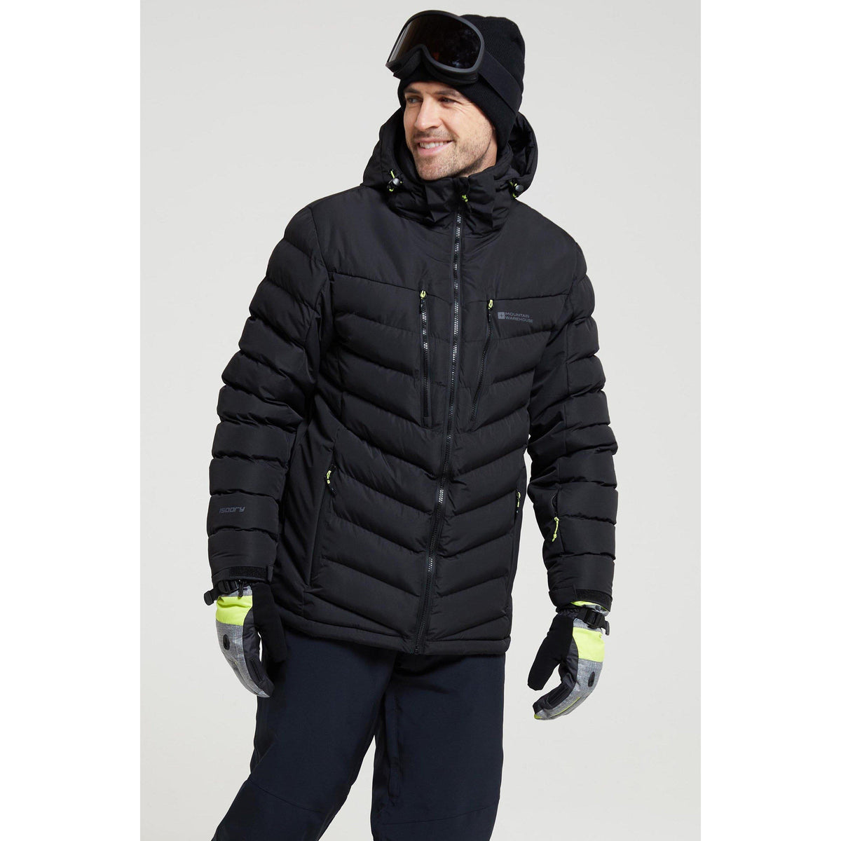 Black - Front - Mountain Warehouse Mens Vulcan III Ski Jacket