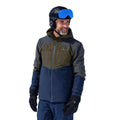 Khaki Green - Close up - Mountain Warehouse Mens Anton Waterproof Ski Jacket