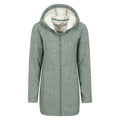 Light Khaki - Pack Shot - Mountain Warehouse Womens-Ladies Mallaig Longline Fleece Jacket