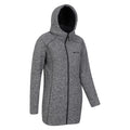 Black - Side - Mountain Warehouse Womens-Ladies Mallaig Longline Fleece Jacket