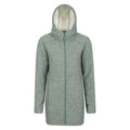 Light Khaki - Front - Mountain Warehouse Womens-Ladies Mallaig Longline Fleece Jacket
