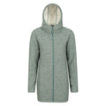 Light Khaki - Front - Mountain Warehouse Womens-Ladies Mallaig Longline Fleece Jacket