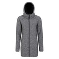Black - Front - Mountain Warehouse Womens-Ladies Mallaig Longline Fleece Jacket