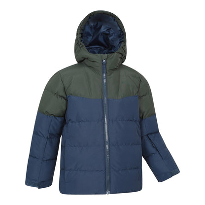 Khaki Green - Side - Mountain Warehouse Childrens-Kids Jasper II Water Resistant Jacket