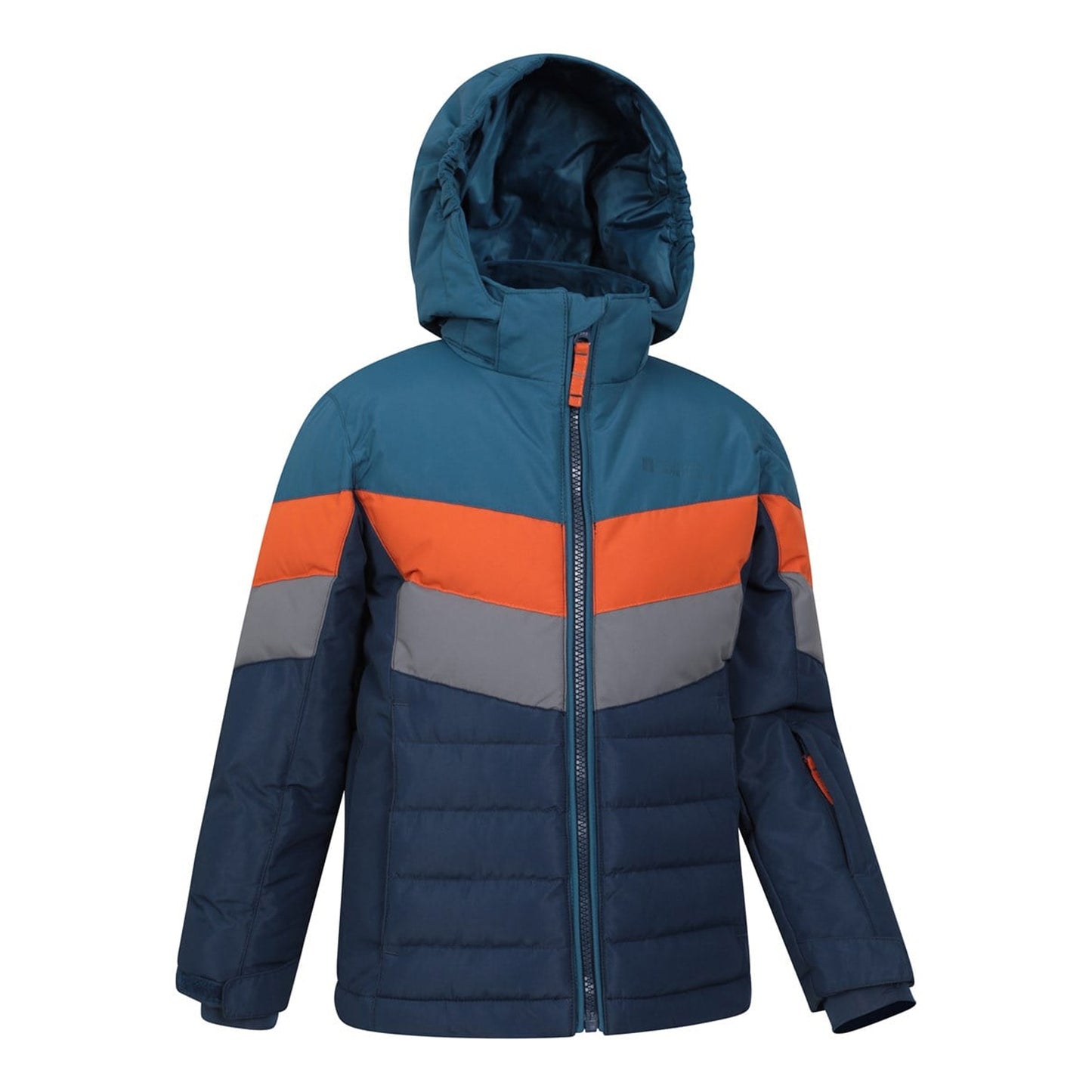 Medium Grey - Side - Mountain Warehouse Childrens-Kids Jasper II Water Resistant Jacket