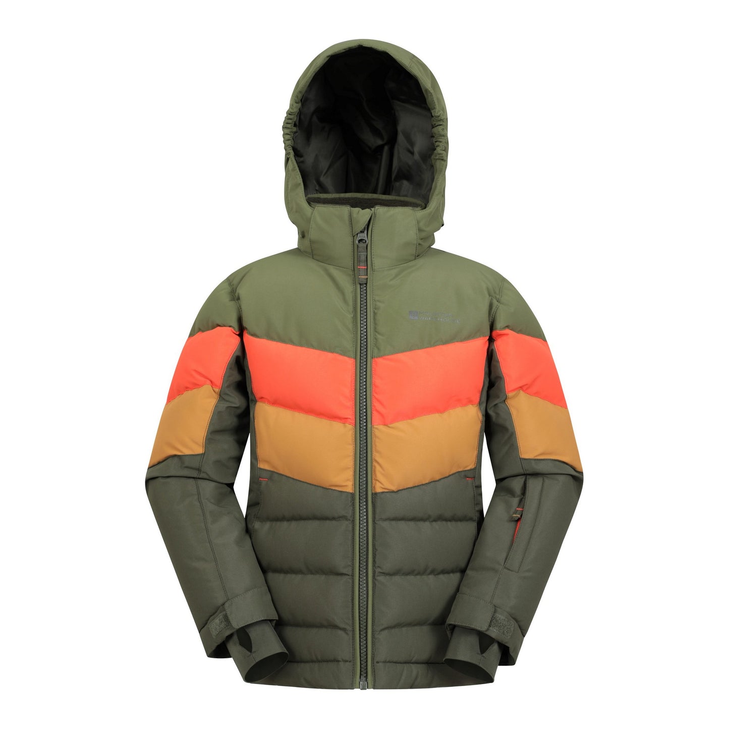 Forest Khaki - Front - Mountain Warehouse Childrens-Kids Jasper II Water Resistant Jacket