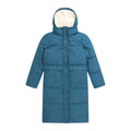 Blue - Front - Animal Womens-Ladies Dawlish Recycled Longline Padded Jacket