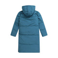 Blue - Back - Animal Womens-Ladies Dawlish Recycled Longline Padded Jacket