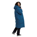 Blue - Lifestyle - Animal Womens-Ladies Dawlish Recycled Longline Padded Jacket