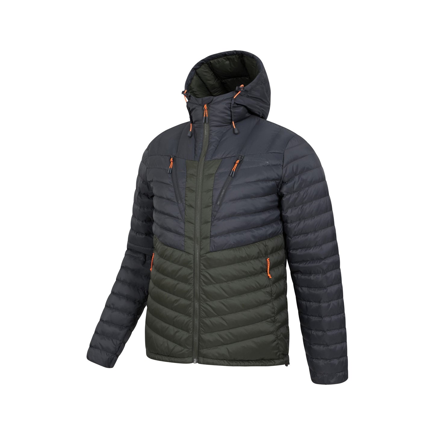 Grey-Khaki Green - Lifestyle - Mountain Warehouse Mens Billings Extreme Padded Down Jacket