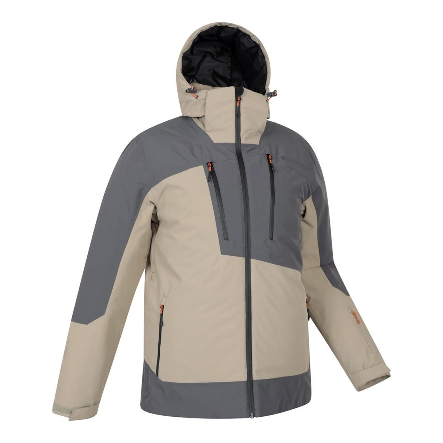 Dark Beige - Back - Mountain Warehouse Mens Supernova Waterproof Ski Jacket