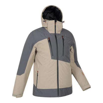 Dark Beige - Back - Mountain Warehouse Mens Supernova Waterproof Ski Jacket