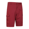 Burgundy - Side - Mountain Warehouse Mens Lakeside Cargo Shorts