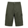 Khaki Green - Front - Mountain Warehouse Mens Lakeside Cargo Shorts