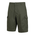Khaki Green - Side - Mountain Warehouse Mens Lakeside Cargo Shorts